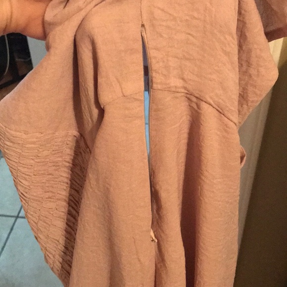 Adorable Light Pink Ruffle sleeve Dress - Picture 7 of 8